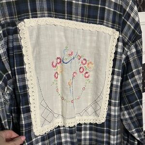 Repurposed vintage flannel